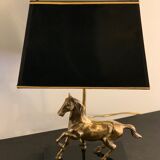 Brass horse lamp 1970