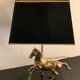 Brass horse lamp 1970