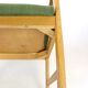 Fauteuil en chêne et velours années 60