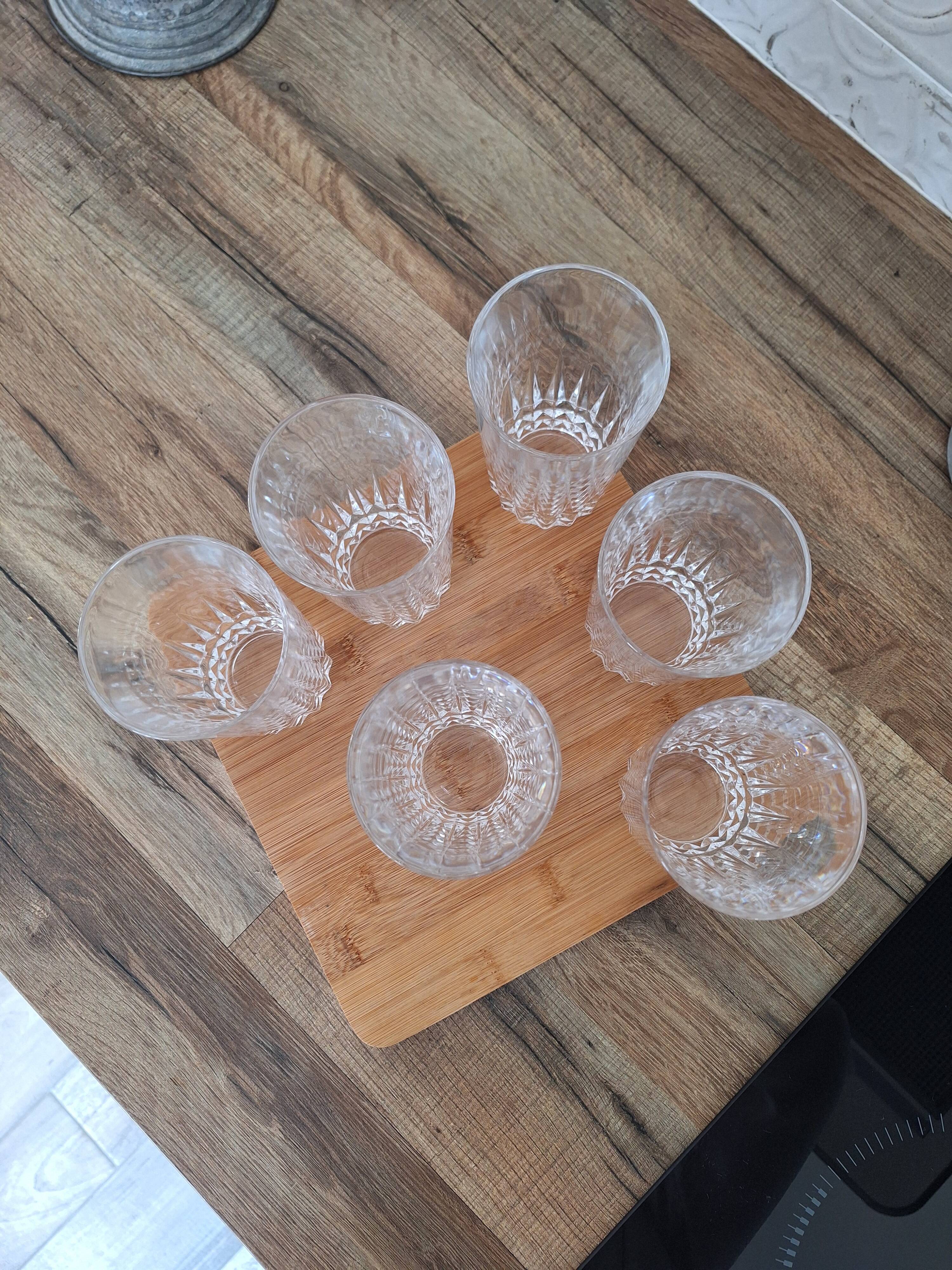 Verres à eau ou apéritif en cristal