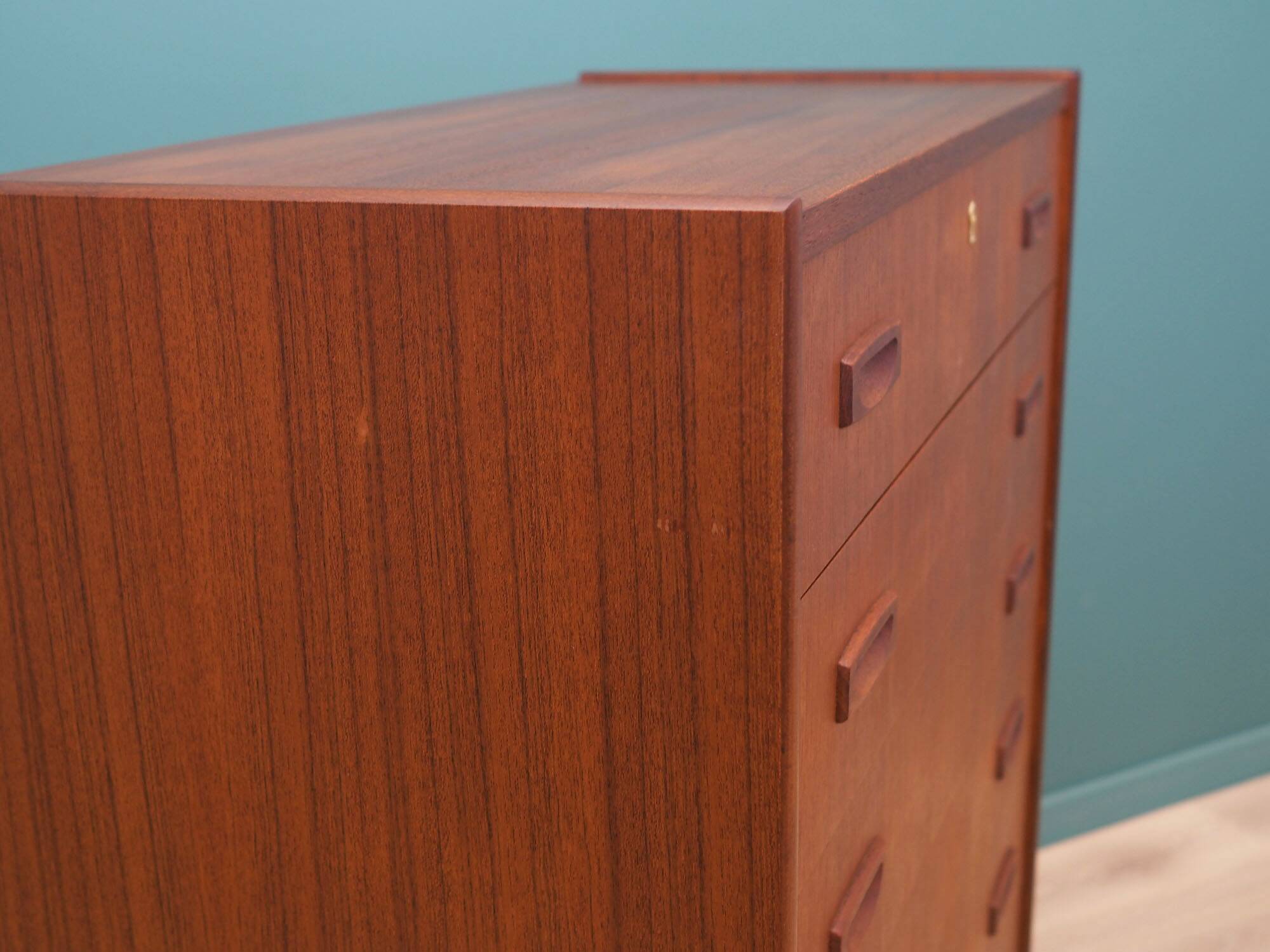 Teak chest of drawers, Danish design, 1970s, made in Denmark