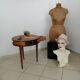 Worker / pedestal table / tripod side table 50s/60s