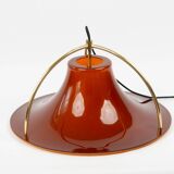 Danish vintage pendant lamp Single by Jo Hammerborg, Fog & morup, 1977