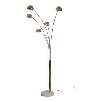 Lily of the valley floor lamp with 5 branches