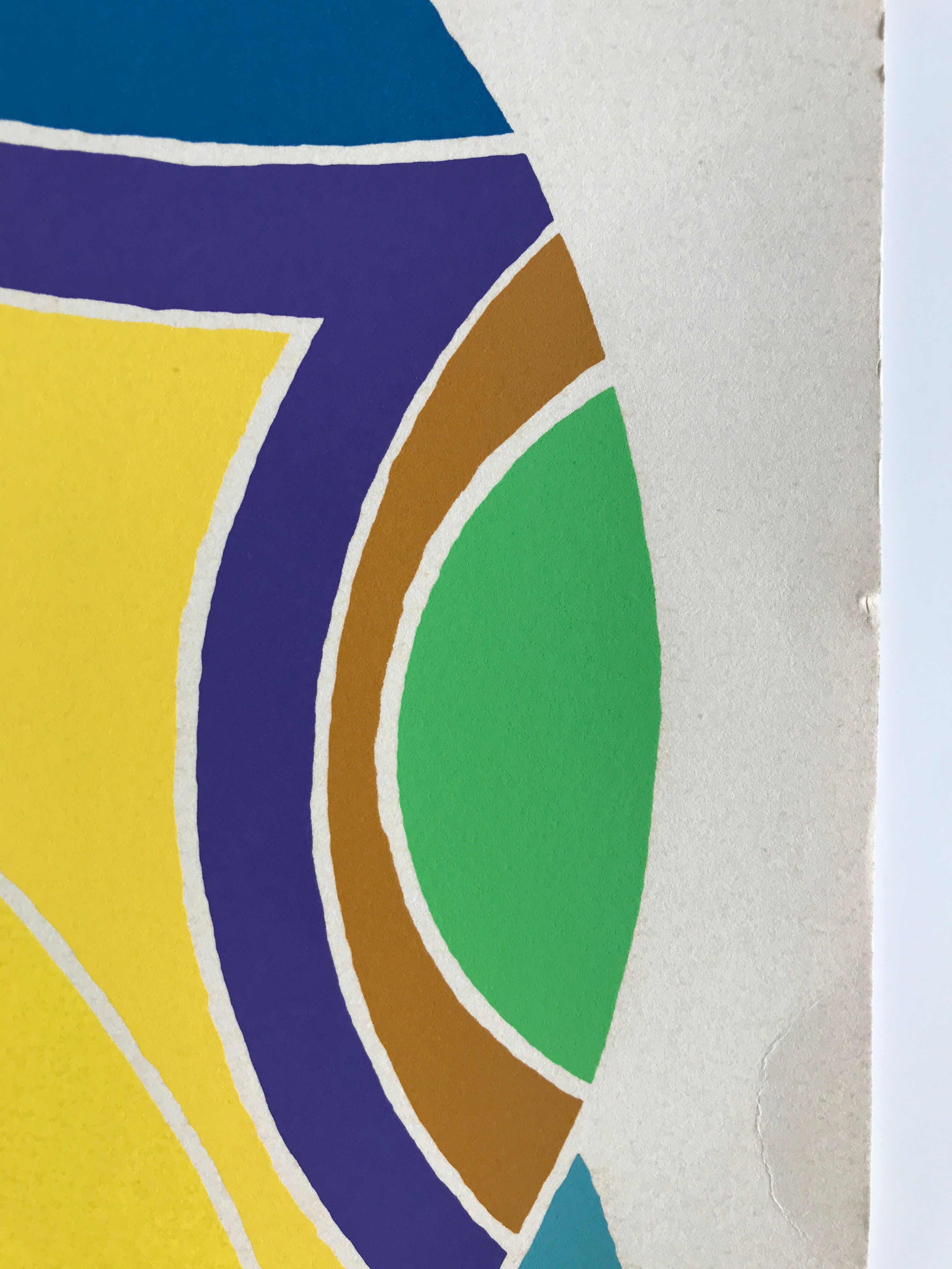 Original silkscreen signed and numbered by John Harrison LEVEE, Circle, 1975