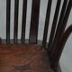 Antique English Windsor chair from the 18th century with spindled backrest