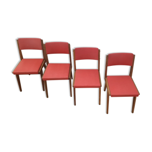 Ensemble de quatre chaises - maurice
