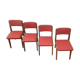 Ensemble de quatre chaises maurice pré 1950