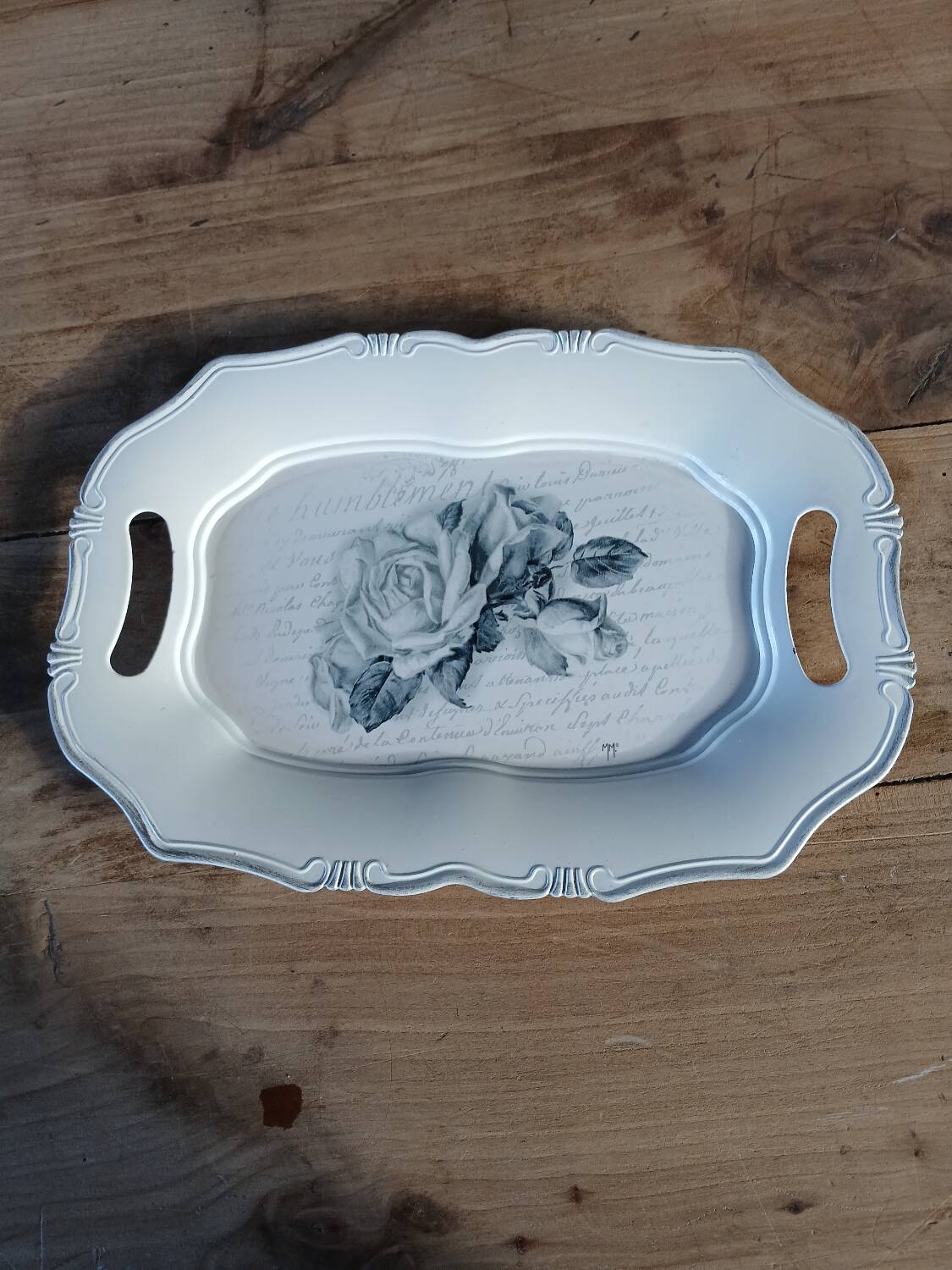 Shabby chic tray