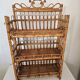 Beautiful Peacock wall shelf, made of rattan, 1960s