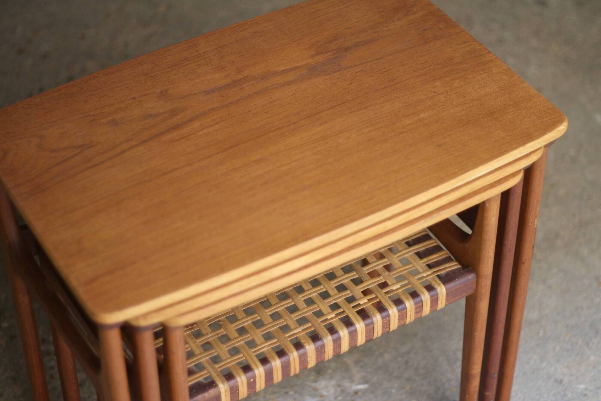 LACOSTE succession: Scandinavian nesting tables signed by Erling Torvits.