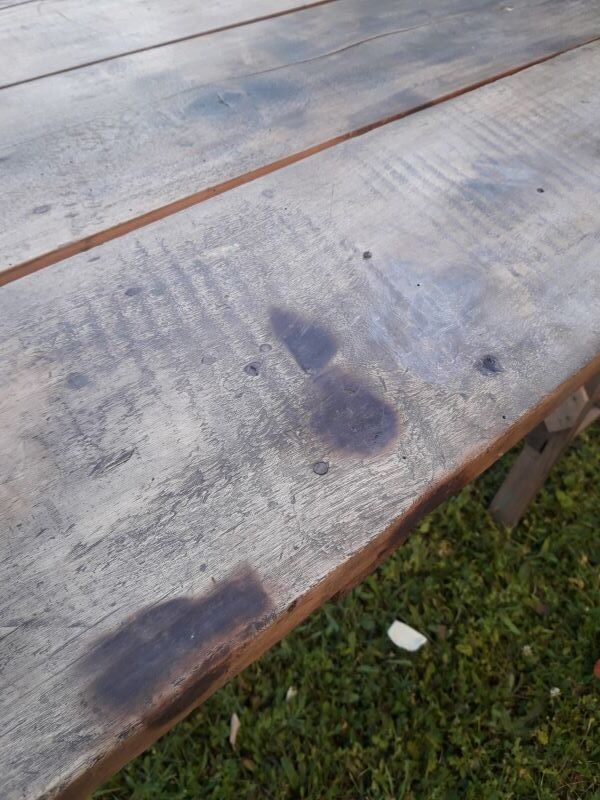 table tréteaux 2m atelier campagne ancienne