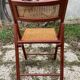 Pair of Italian folding chairs in vintage canning