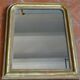Miroir Louis Philippe en bois doré H 64 cm