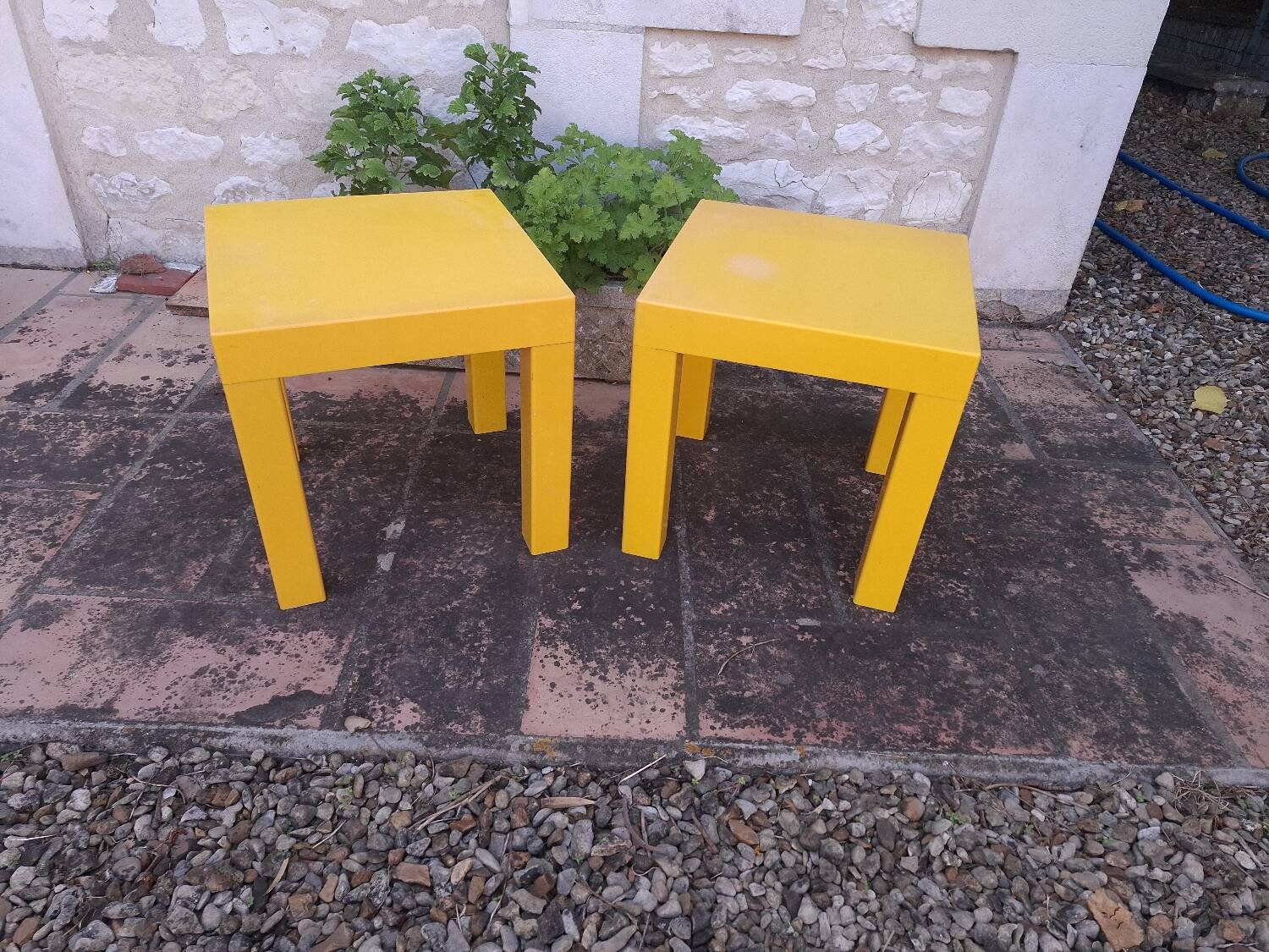 2 vintage 80's coffee tables