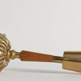 Brass Table Lamp with Teak, Asea, Sweden 1950s