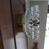 Vintage wall sconce moulded glass