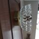 Vintage wall sconce moulded glass