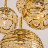 Grand cascading chandelier in Murano glass by Doria, Germany, 1970s.