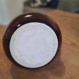 Brown ceramic milk jug