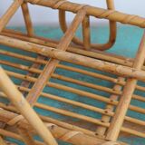 Vintage rattan glass holders