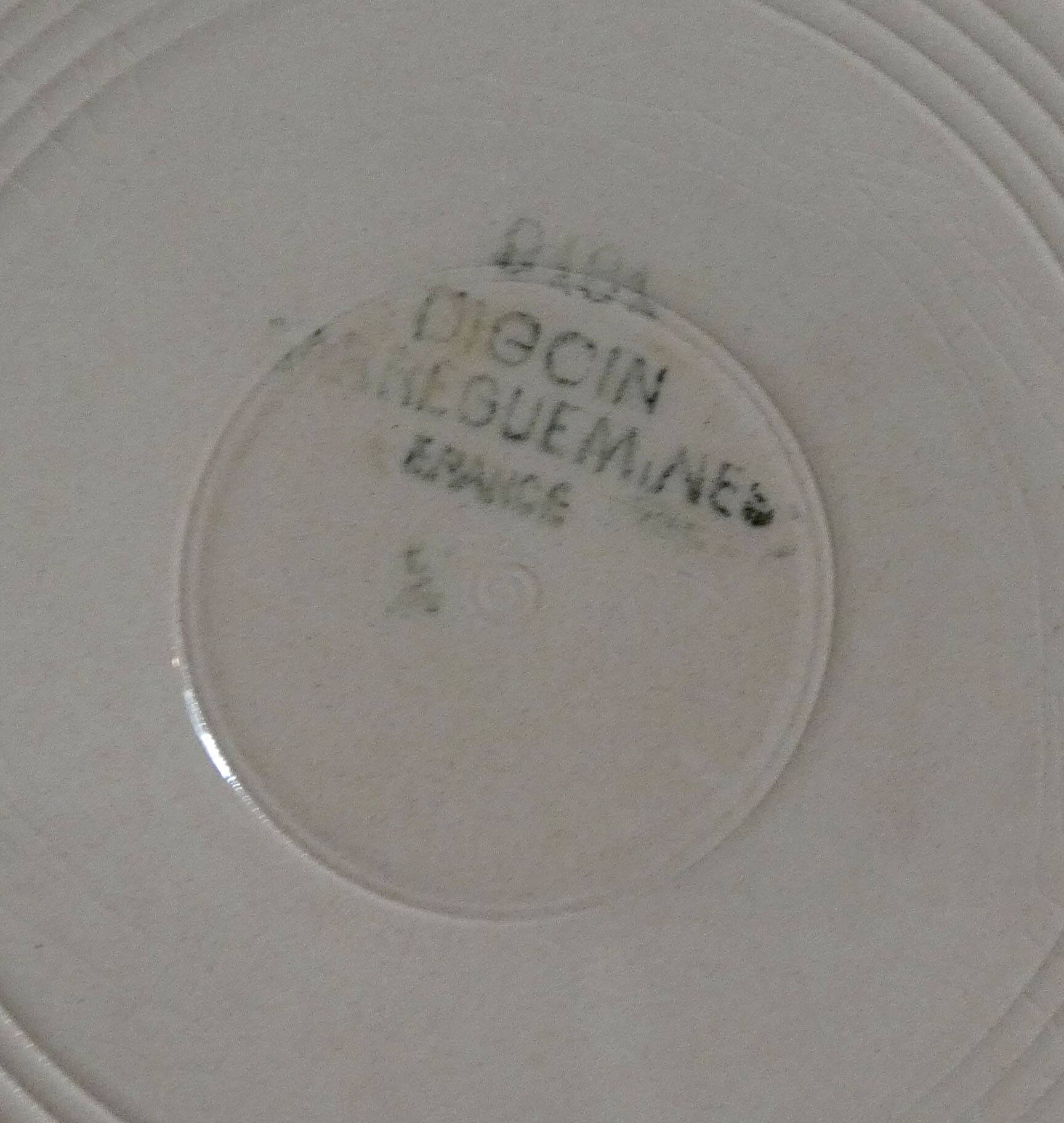 Digoin Sarreguemines 6 soup plates 9181
