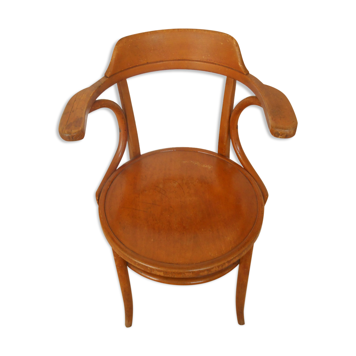 Fauteuil de bureau en hêtre clair