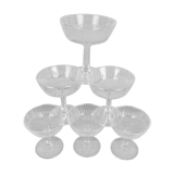 6 champagne glasses