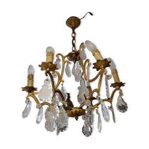 lustre pampilles 6 branches