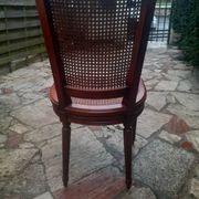 Chaise Cannes en bois sculpté style Louis XVI