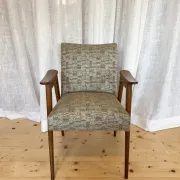 Fauteuil vintage compas années 60