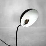 Vintage Bauhaus German Minimalist Black Metal Desk Lamp from Gebrüder Cosack Gecos, 1940s