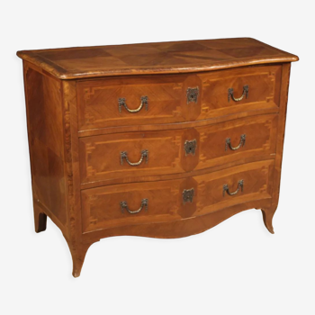 Commode italienne incrustée de style Louis XV du 20ème siècle