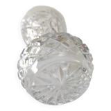 Vase à col en cristal moulé années 60