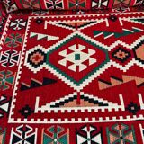 Oriental Red Floor Sofa