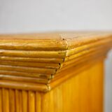 Pair of rattan pedestals 60s