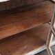 Small old white wooden display case