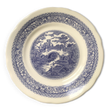 8 flat earthenware plates from the 70s made in Italy