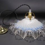 Opaline glass pendant light