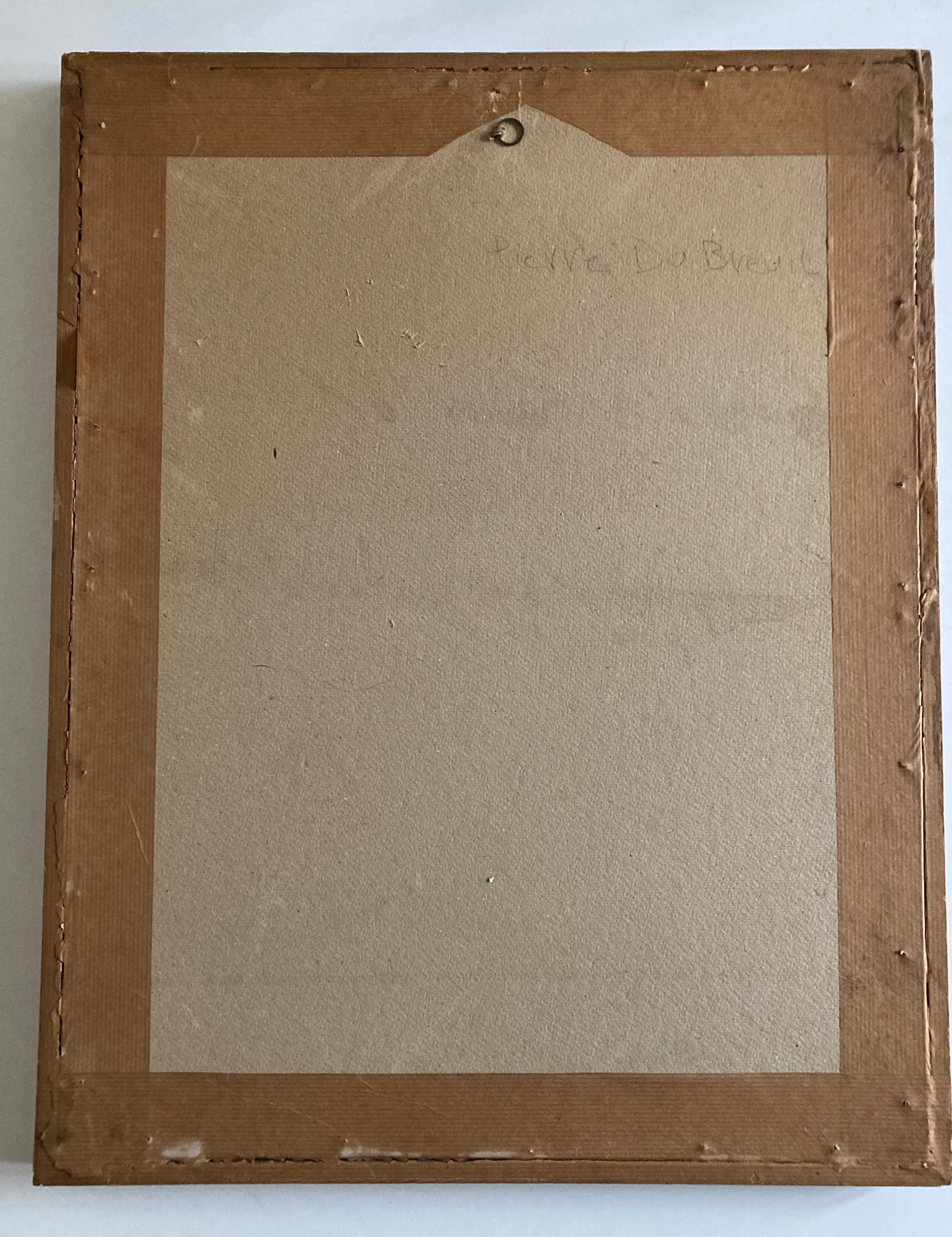 Portait de femme à la toilette épreuve d'artiste mid-century moderniste Pierre Dubreuil 1961