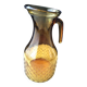 Water carafe, vintage amber glass jug