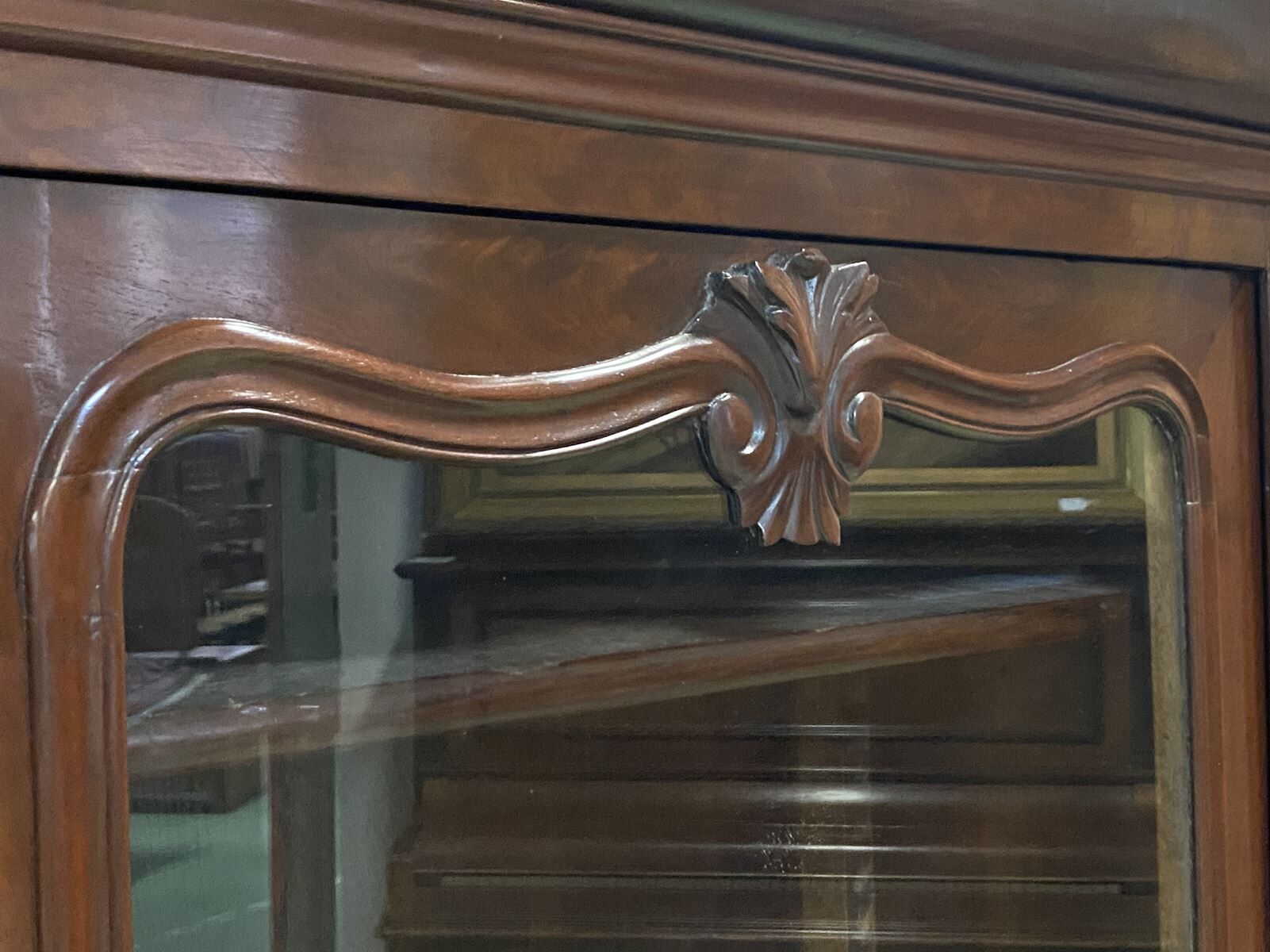 Louis Philippe Library late 19th in mahogany