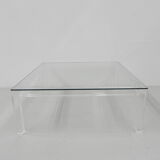Vintage coffee table on perspex legs