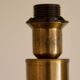 Tall Swedish brass bobbin lamps by Bergboms