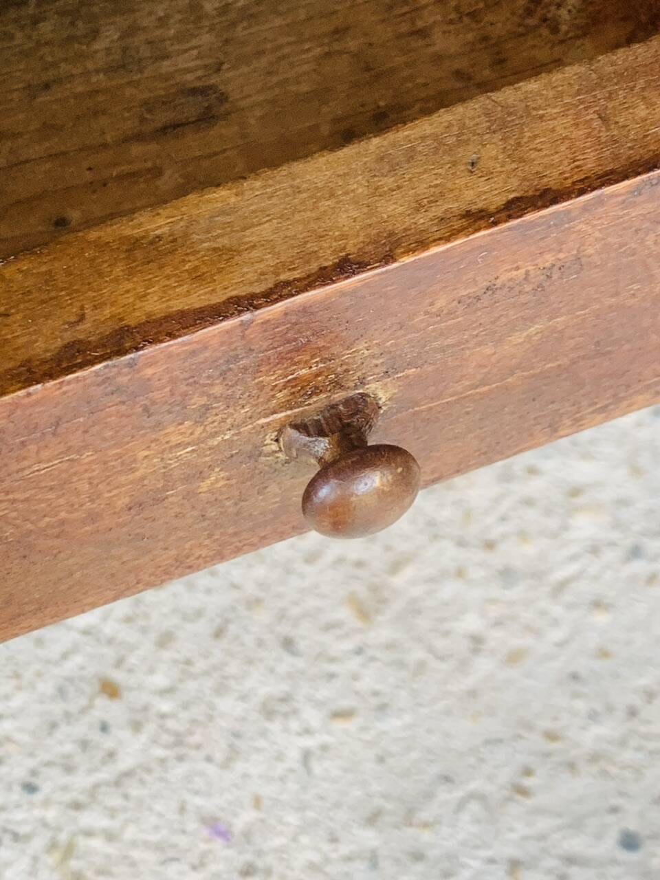 Wooden farmhouse console, circa 40's/50's