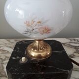 Opaline globe lamp