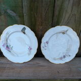 Set of 2 haviland plates for pannier lahoche l'escalier de cristal paris 1860