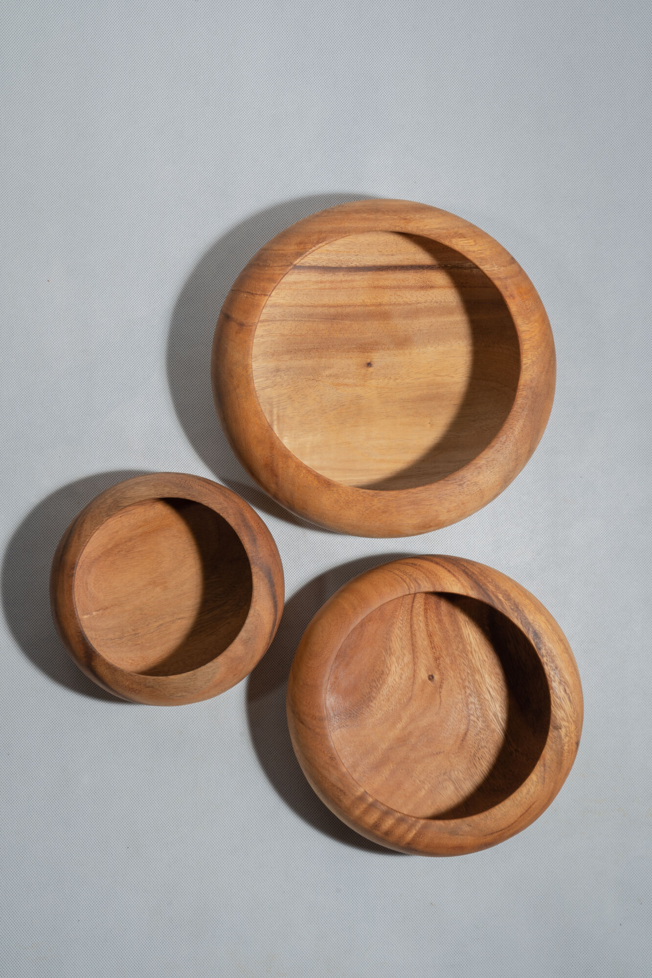 Bowl or monoxyl teak cut d:25.5