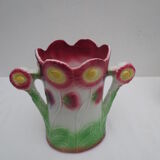 Ensemble de 3 vases en barbotine ,marque onnaing nord