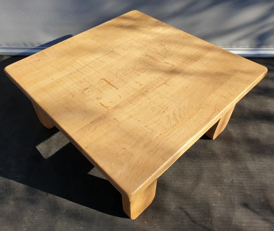 Brutalism coffee table 1960 "square in the rough"